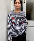 UNISEX LONG SLEEVE STRIPED T-SHIRT