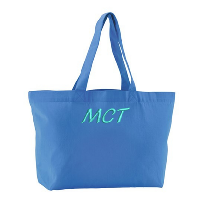 Personalised Initial Embroidery Tote Bag
