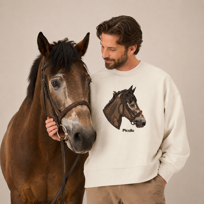 Embroidered Pet Portrait Sweatshirt