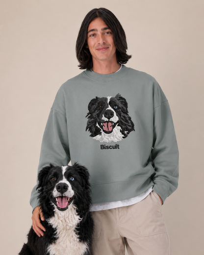 Embroidered Pet Portrait Sweatshirt