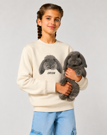 Embroidered Pet Portrait Mini Sweatshirt