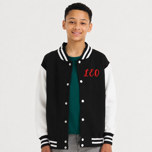 Personalised Kids Varsity Jacket