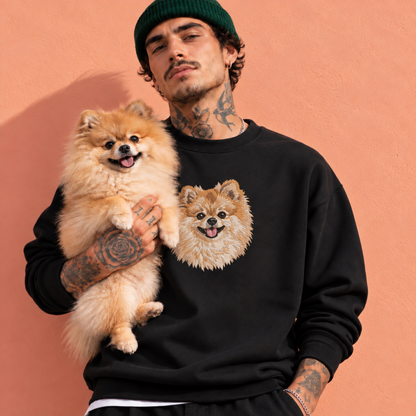 Embroidered Pet Portrait Sweatshirt