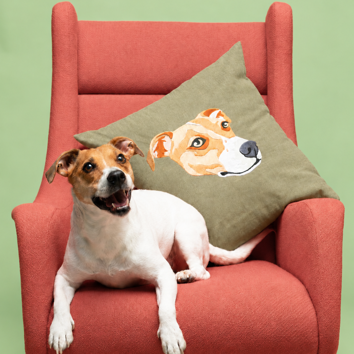 Personalised Pet Embroidered Cushion Cover
