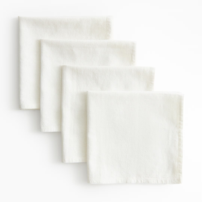 Personalised Line Stitching Embroidered Napkins — Set of 4