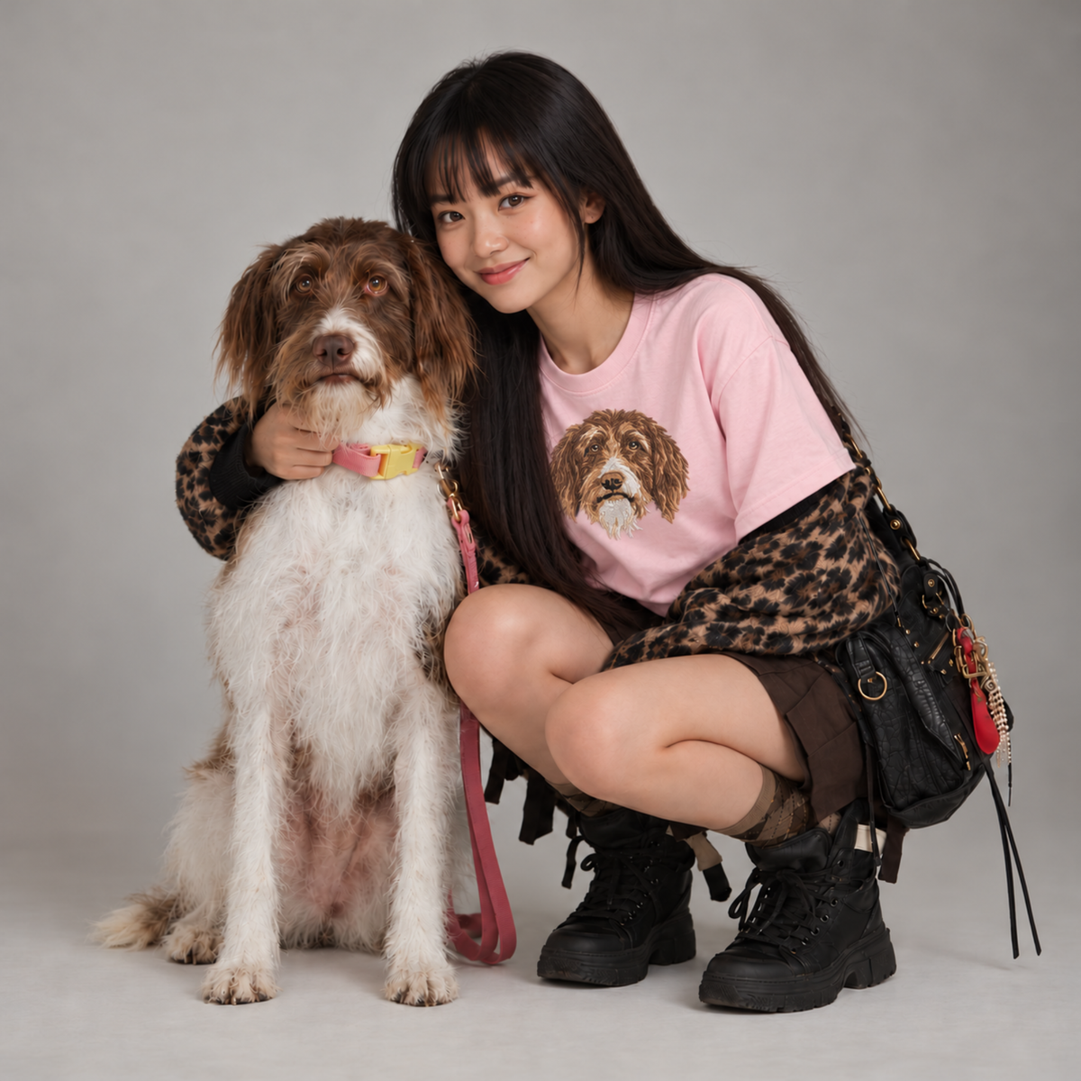 Embroidered Pet Portrait T-shirt