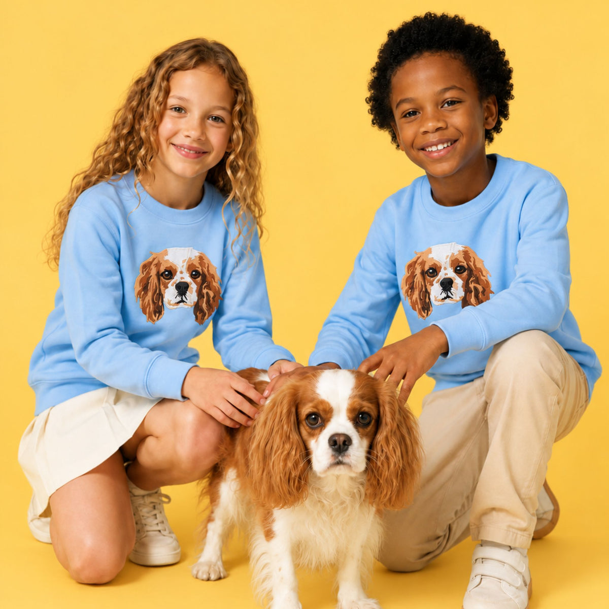 Embroidered Pet Portrait Mini Sweatshirt