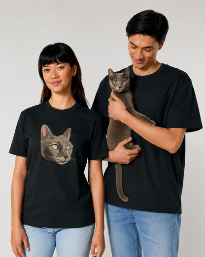 Embroidered Pet Portrait T-shirt