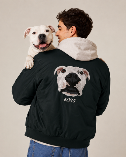 Personalised Pet Embroidered Bomber Jacket