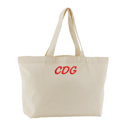 Personalised Initial Embroidery Tote Bag