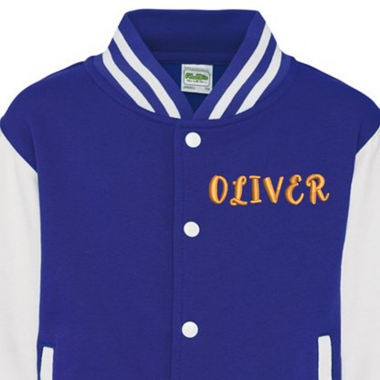 Personalised Kids Varsity Jacket