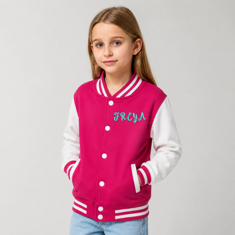 Personalised Kids Varsity Jacket