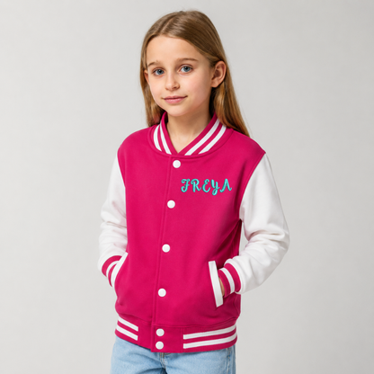 Personalised Kids Varsity Jacket