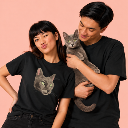 Embroidered Pet Portrait T-shirt